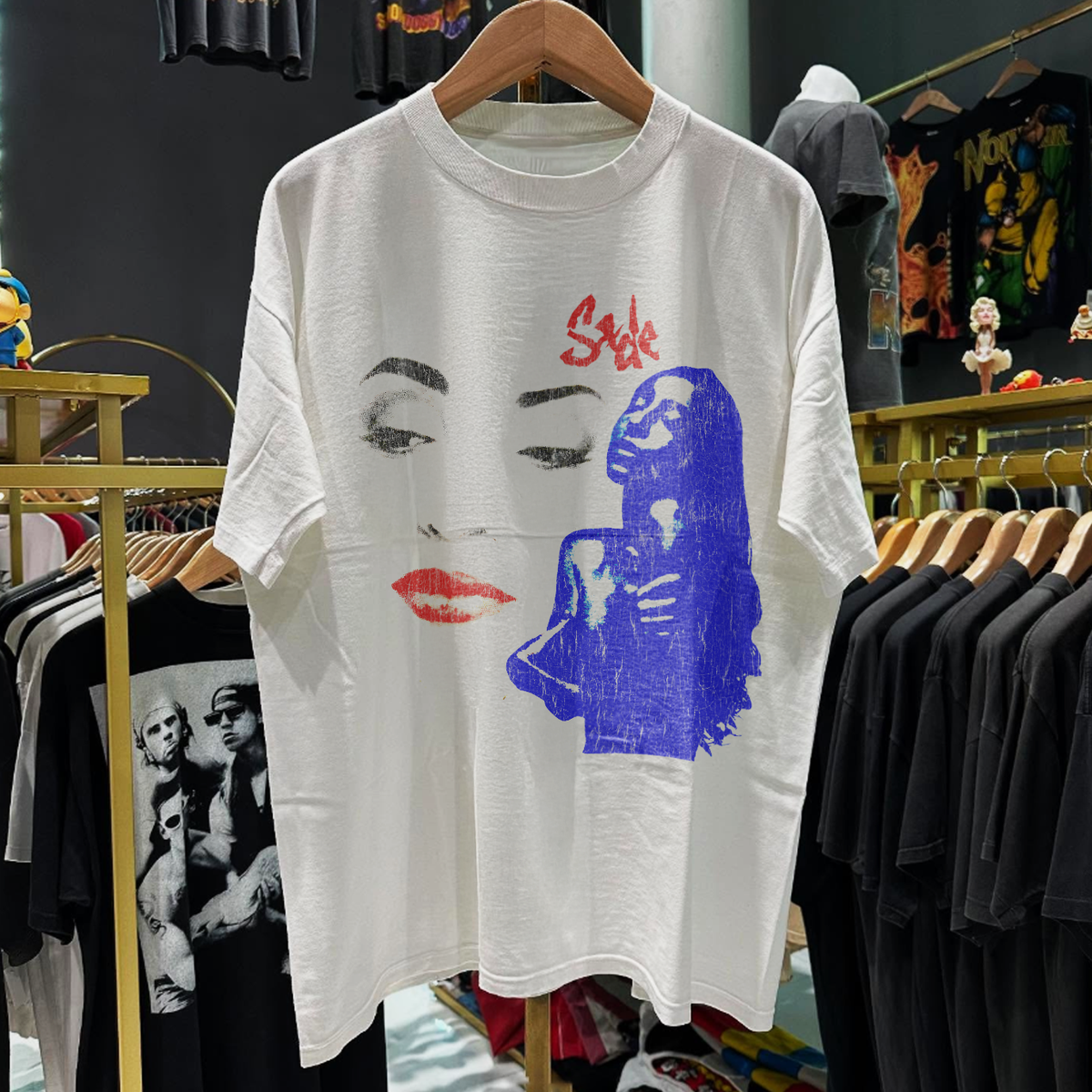 90s Sade Ultra Rare Washed White T-Shirt