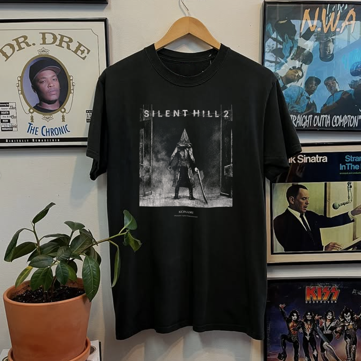 Rare Silent Hill 2 Washed Black Tee