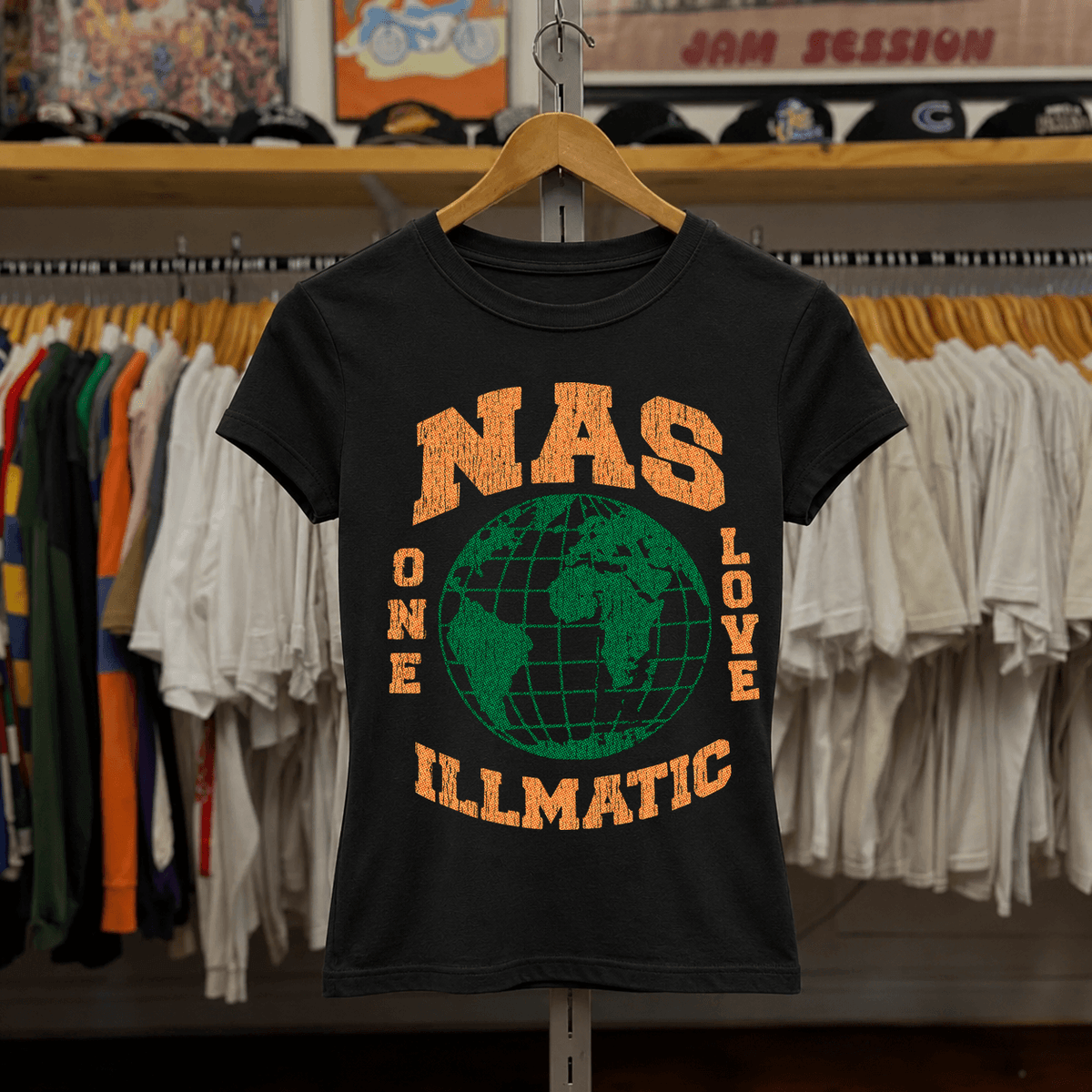 Rare Nas Illmatic Womens Black Tee