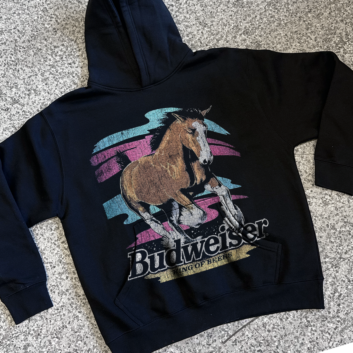 99 Stallion Jumbo Black Hoodie