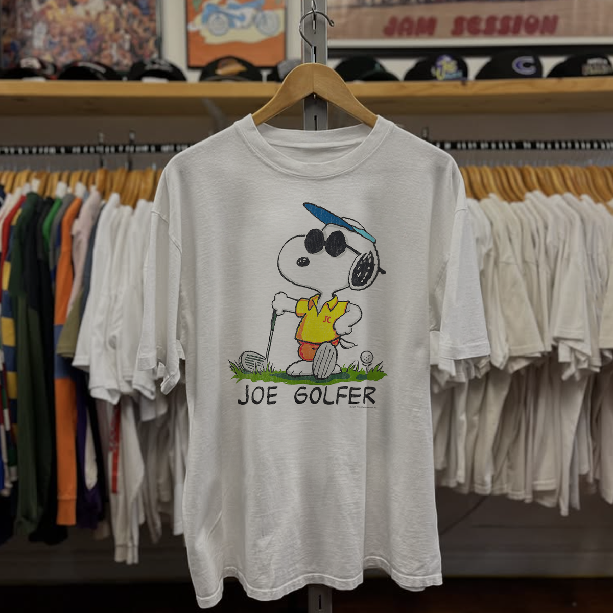 Rare Joe Golfer Washed White Tee
