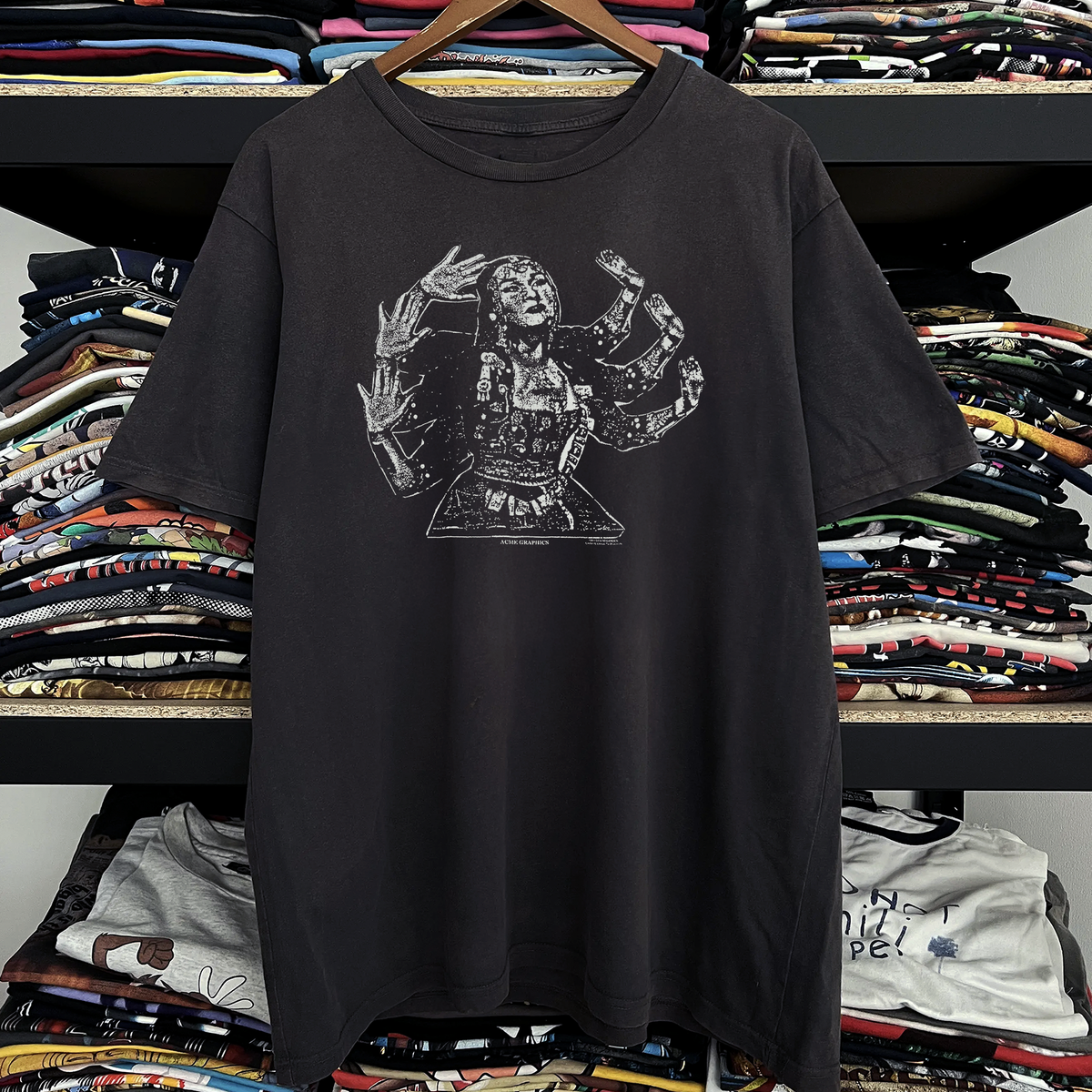 1993 Soundgarden Kali Tour Washed Black Tee