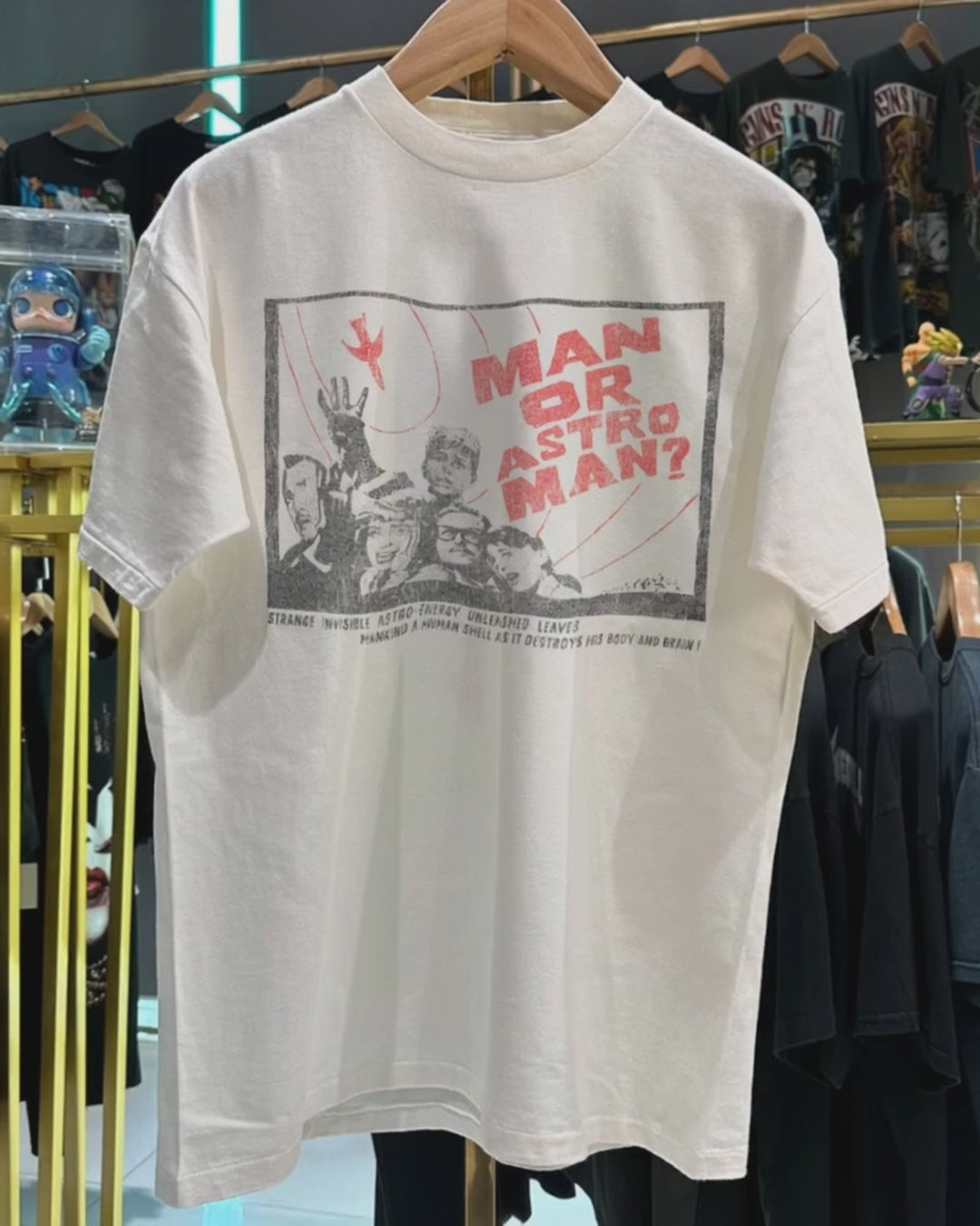 1992 Man Or Astro Man? Rare Washed White T-Shirt product video [GB-DPA:ab7aedbe7cf5]