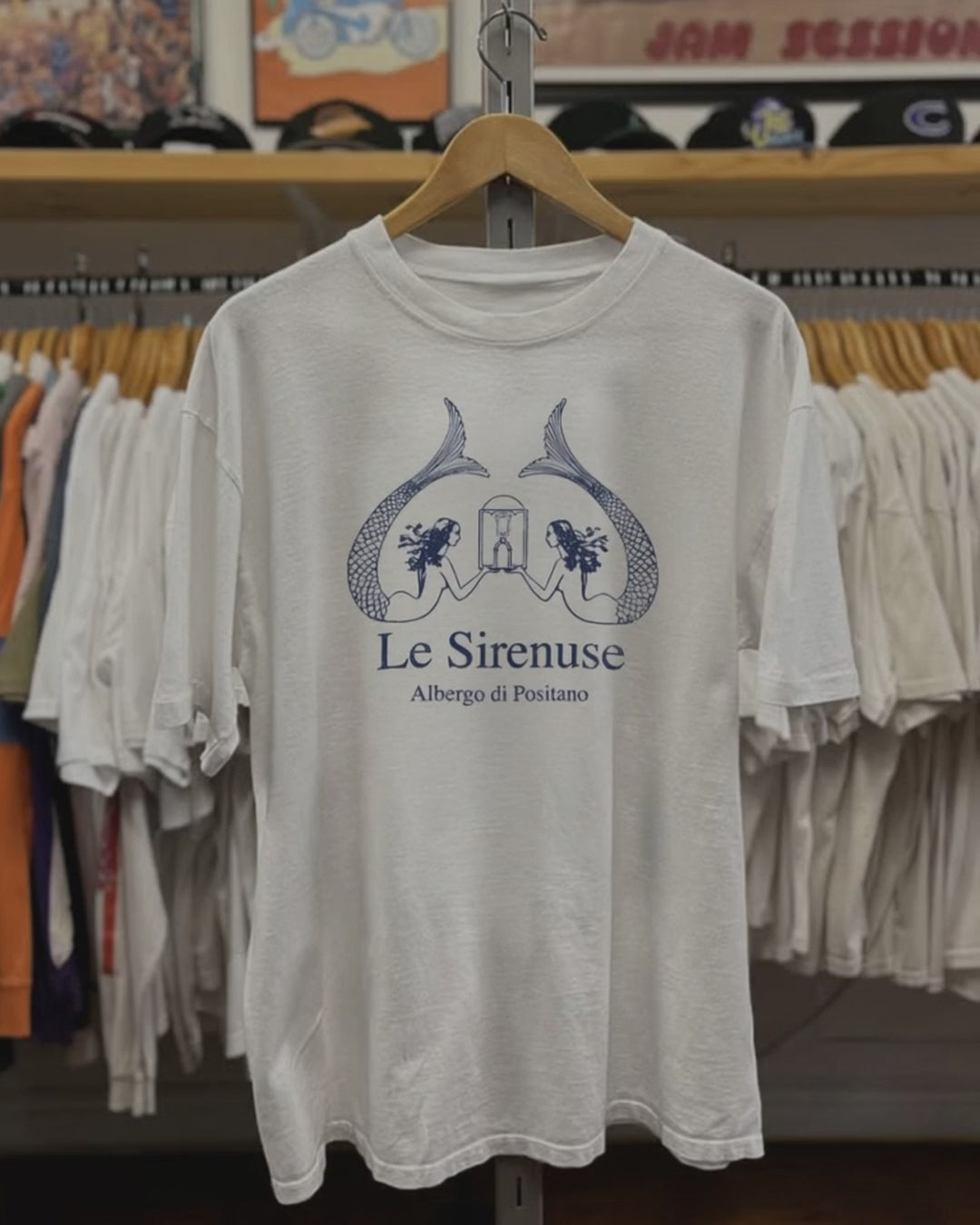 Rare Le Sirenuse Washed White Tee product video [GB-DPA:eec824b8baca]