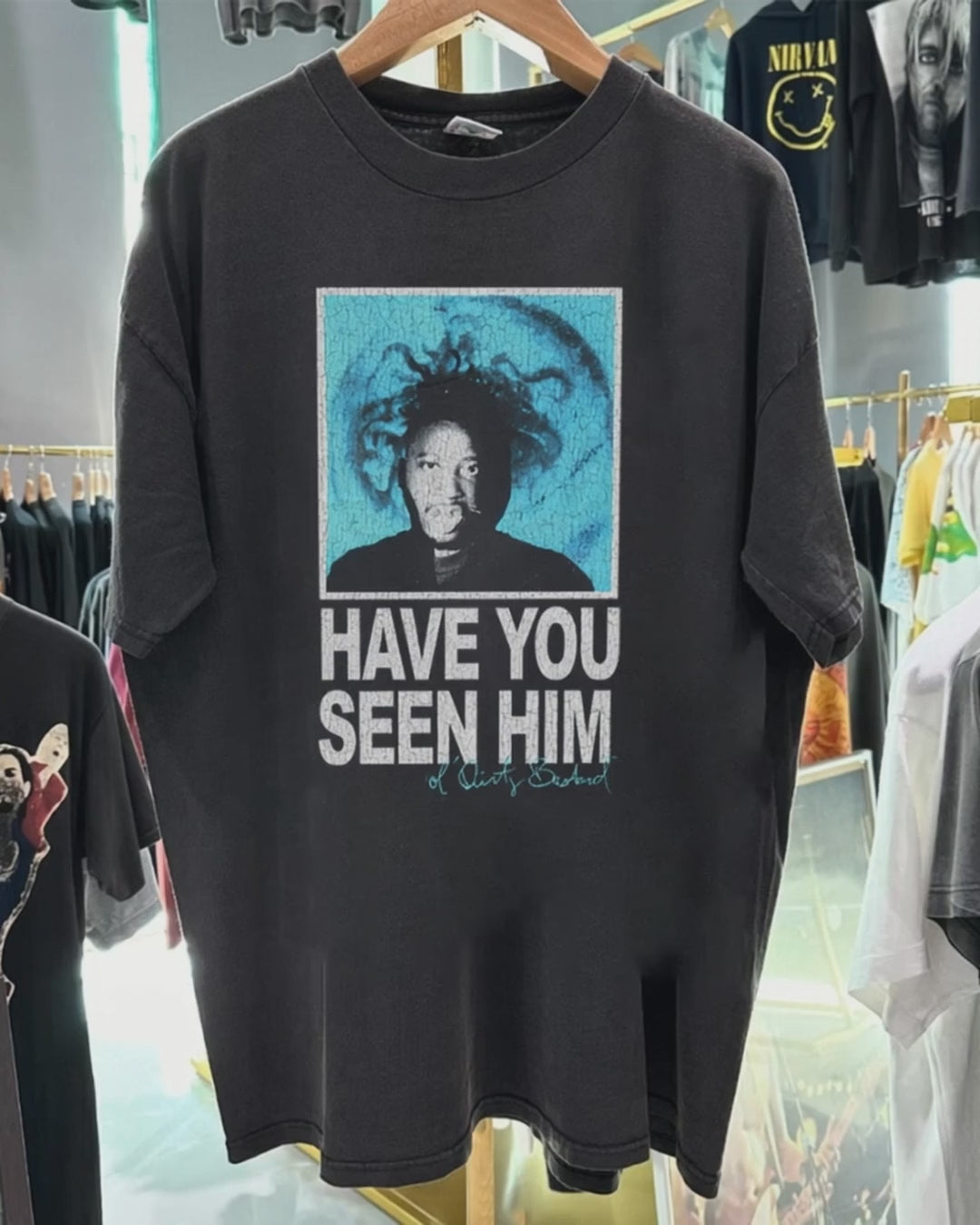 Have You Seen Him Odb 90's Promo Black T-Shirt product video [GB-DPA:d91b25362f5d]