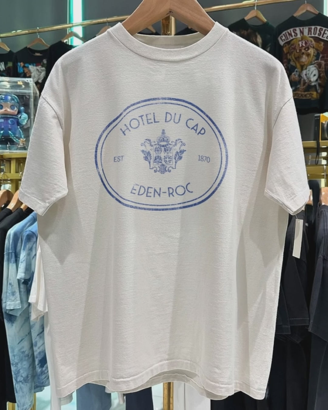 90s Du Cap Eden Rock Rare Washed White T-Shirt product video [GB-DPA:9ba9a52dbd3f]