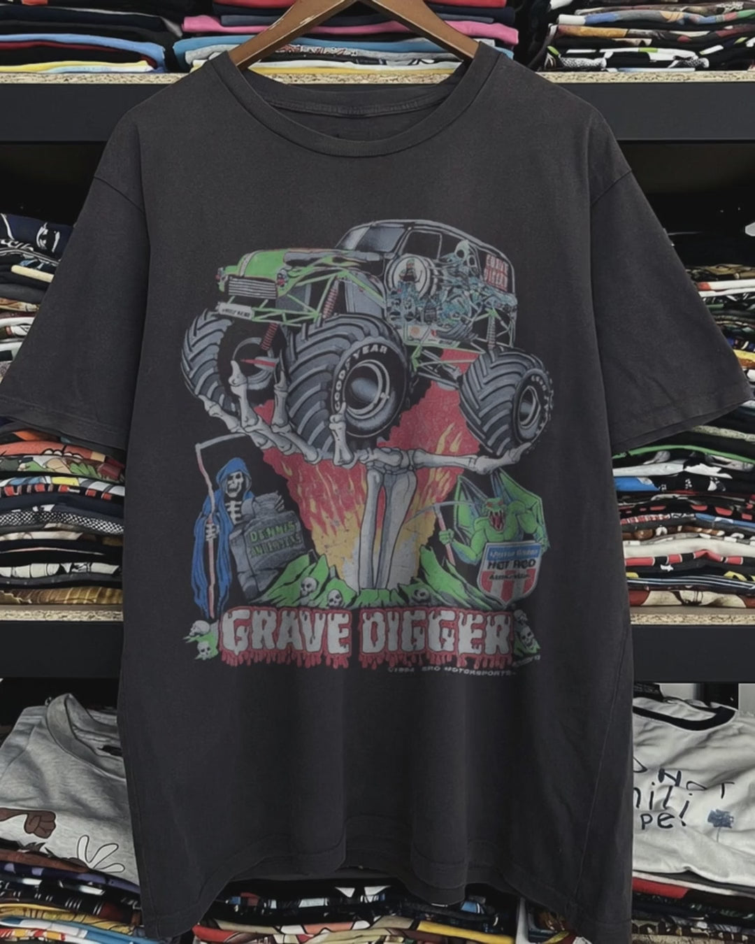 1994 Grave Digger Washed Black Tee product video [GB-DPA:d07ddf0d4d78]