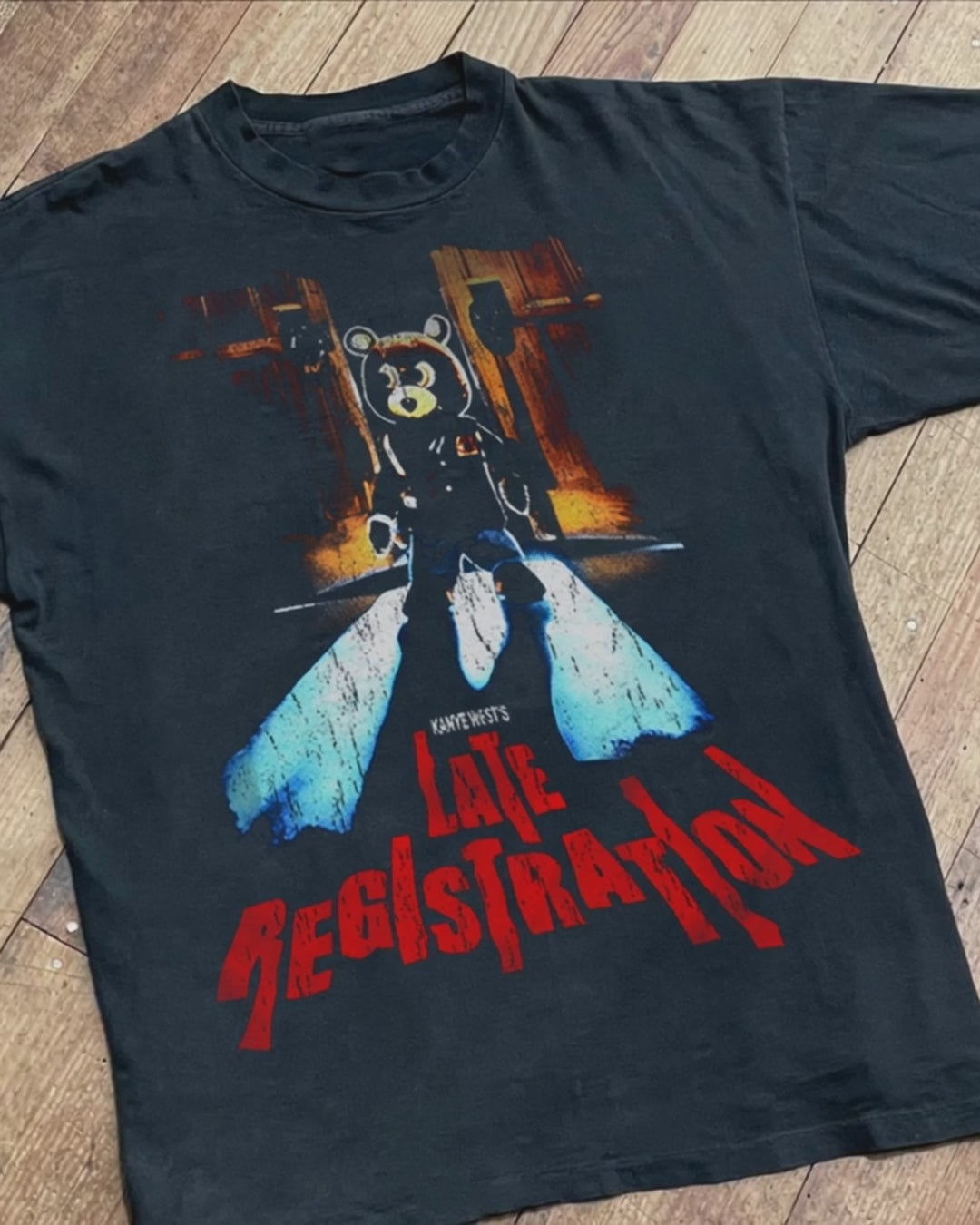 Late Registration Washed Black T-Shirt product video [GB-DPA:bf562ddf5d4a]