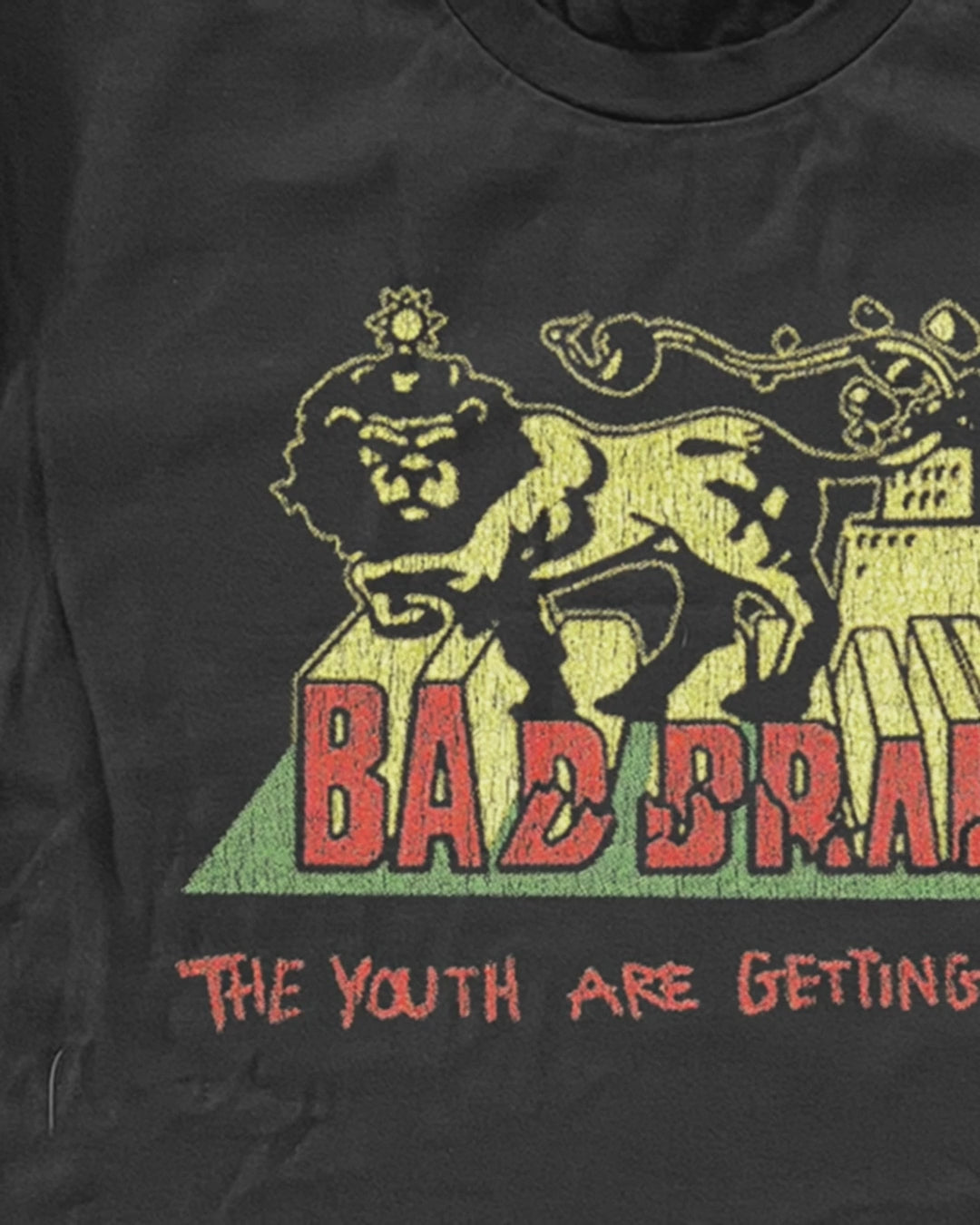 90's Bad Brains The Youth Are Getting Restless Washed Black T-Shirt product video [GB-DPA:e09db02adf41]