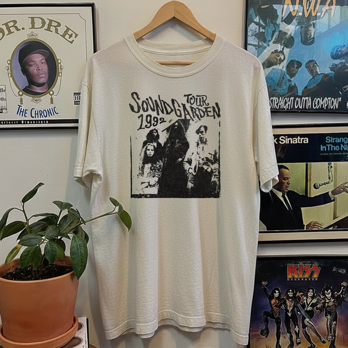 1992 Soundgarden Tour Washed White Tee