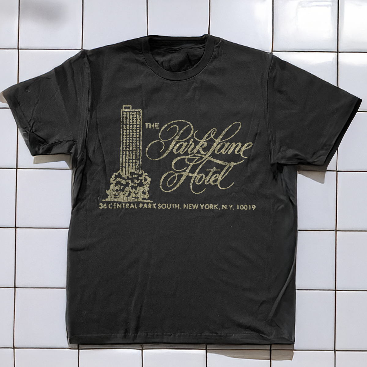90s Park Lane New York Hotel Rare Washed White T-Shirt