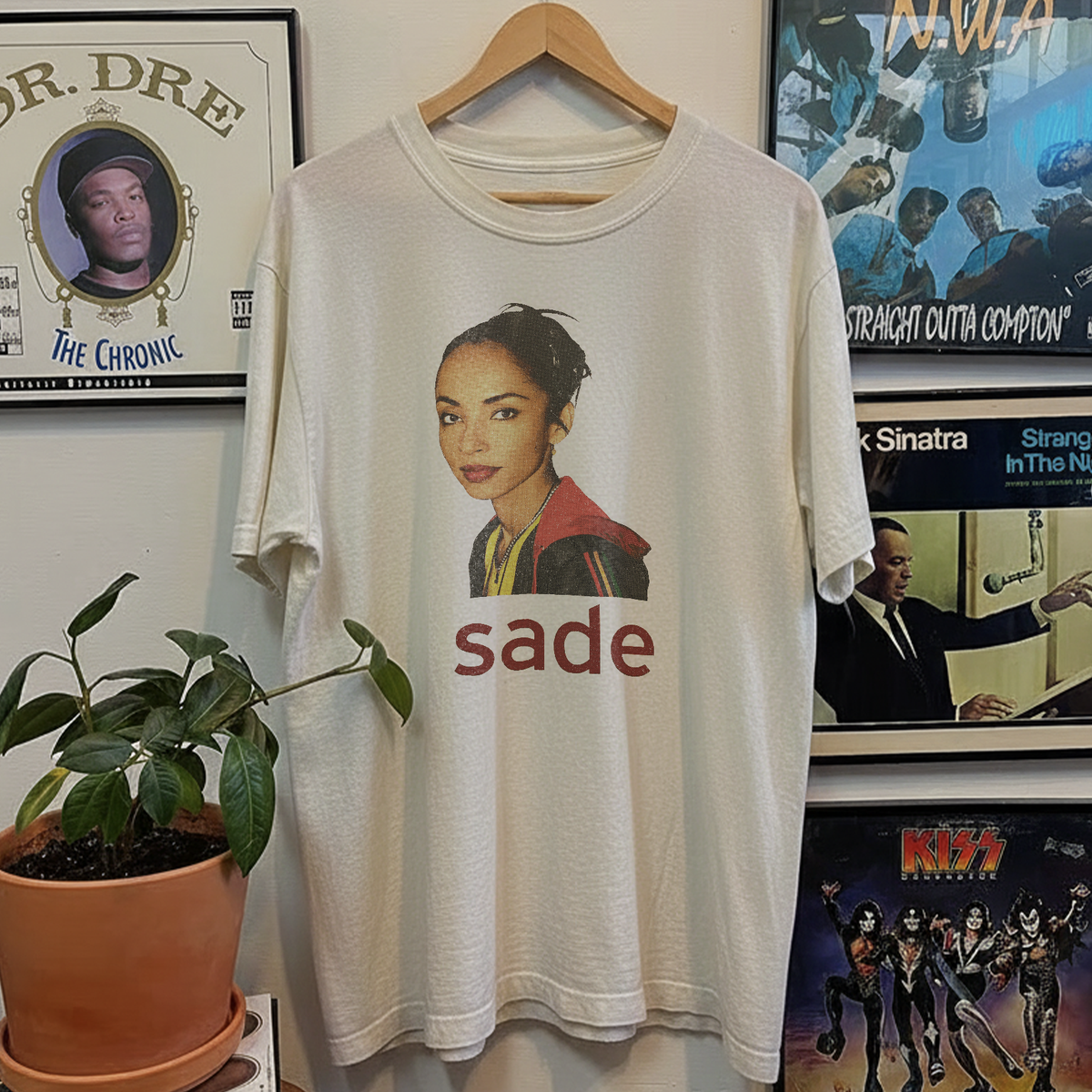 Rare Sade Lovers Rock Portrait Washed White Tee