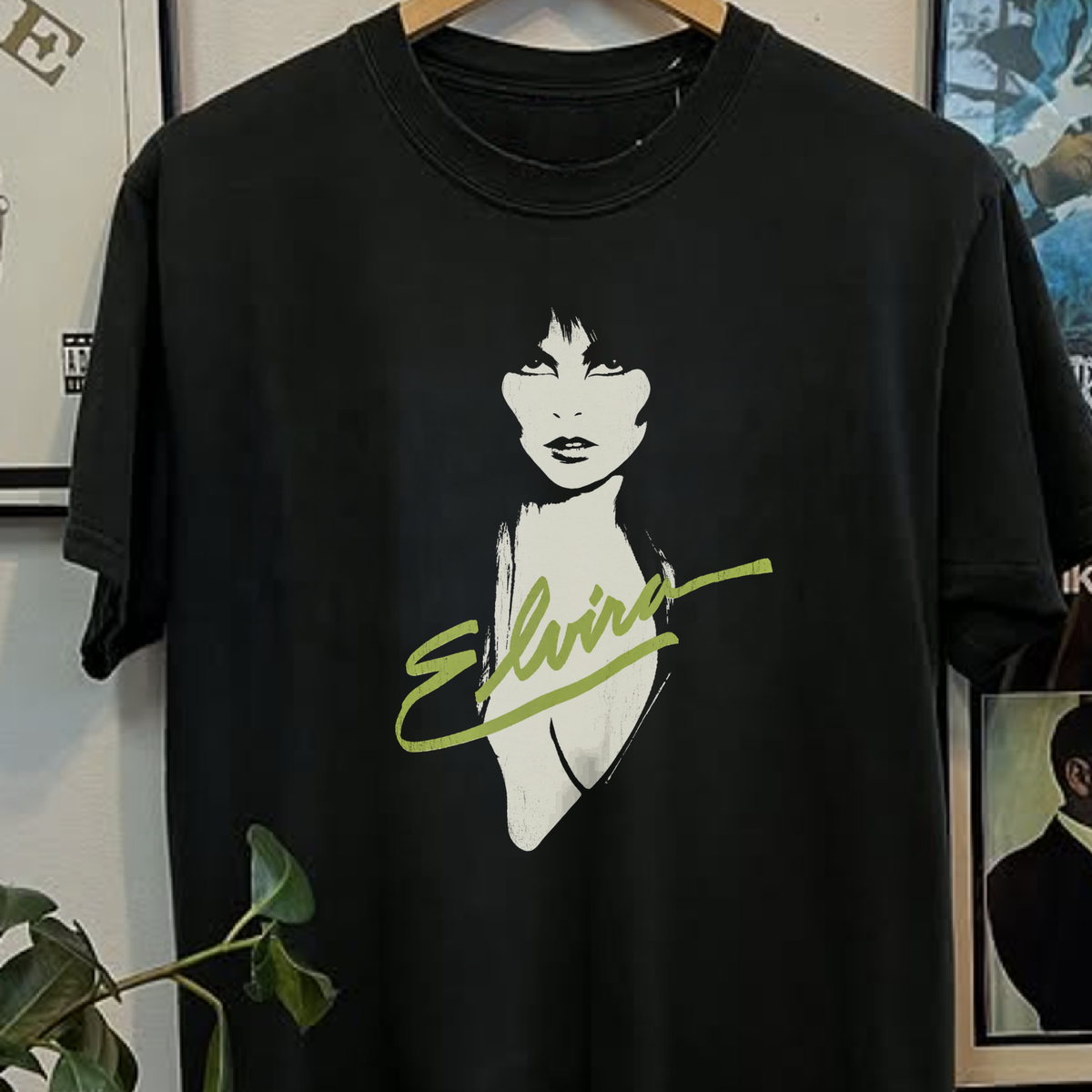 1983 Elvira Promo Vampira Washed Black Tee